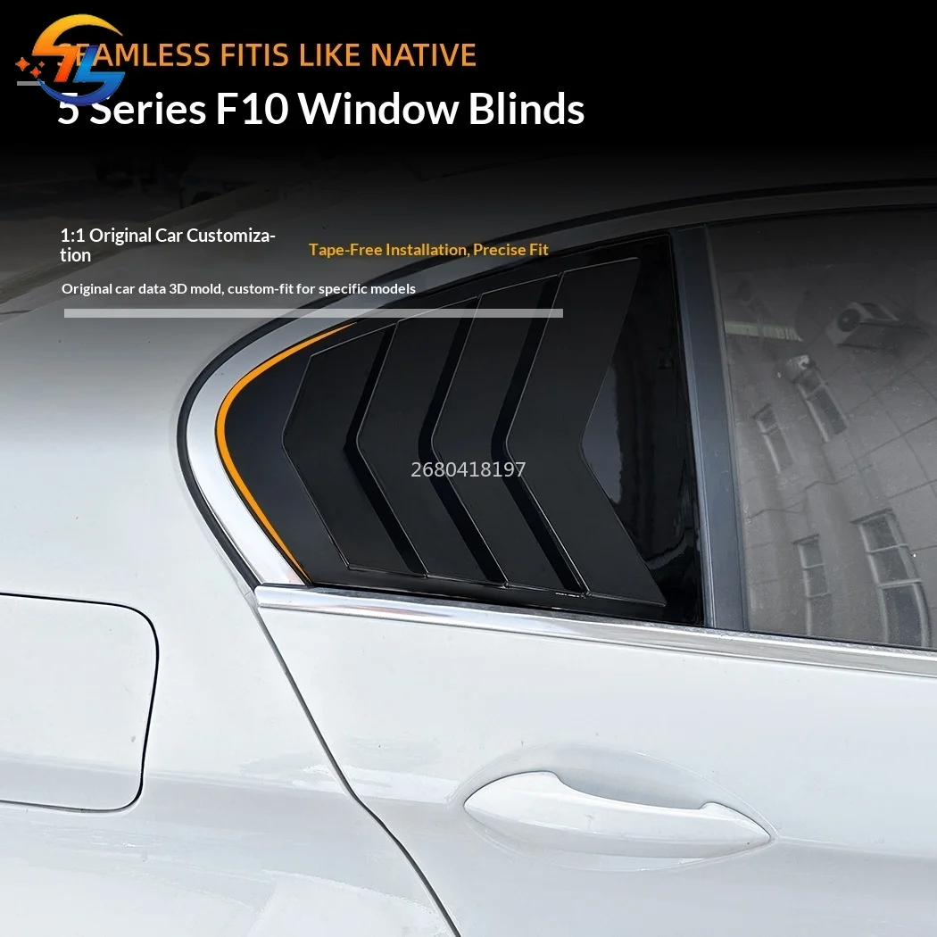 For BMW 5 Series BMW F10 525i 530i 2011-2017 Blinds Sticker Exterior Window Modification Accessories