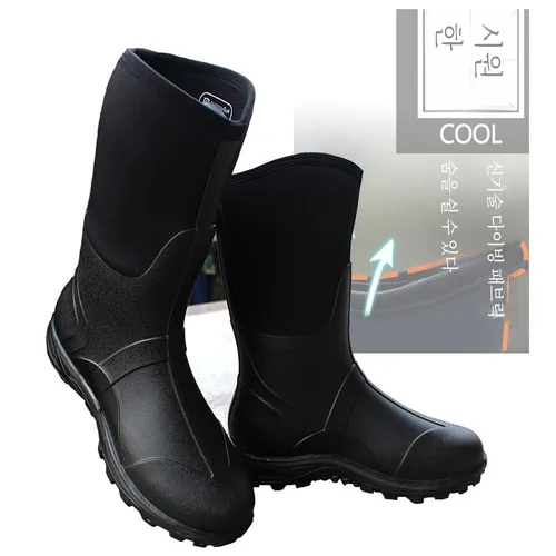 Men's Boots  Cow  Waterproof Casual Rain Boots Fishing Boots Outdoor Shoes Rain Boots High end Comfortable Fashion Wate... 