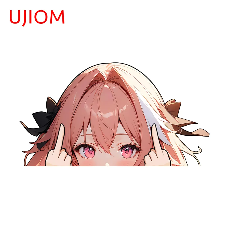 UJIOM Astolfo Anime Peeking Wall Sticker Cupboard Vestibulec Fashionable Scratch Proof Decal Room Decoration Accessories