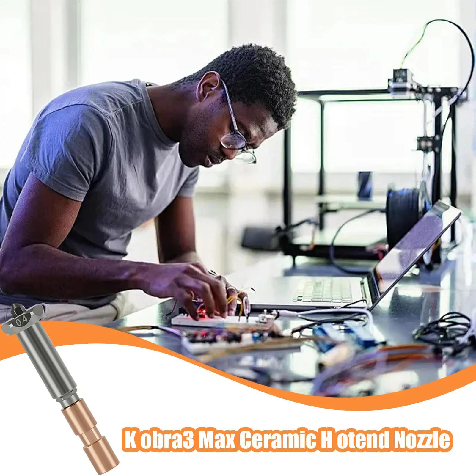 

Насадки для 3D-принтера Kobra 3 Max, профессиональный нагревательный элемент, высокопрочная насадка для 3D-принтера для домашнего коммерческого моделирования