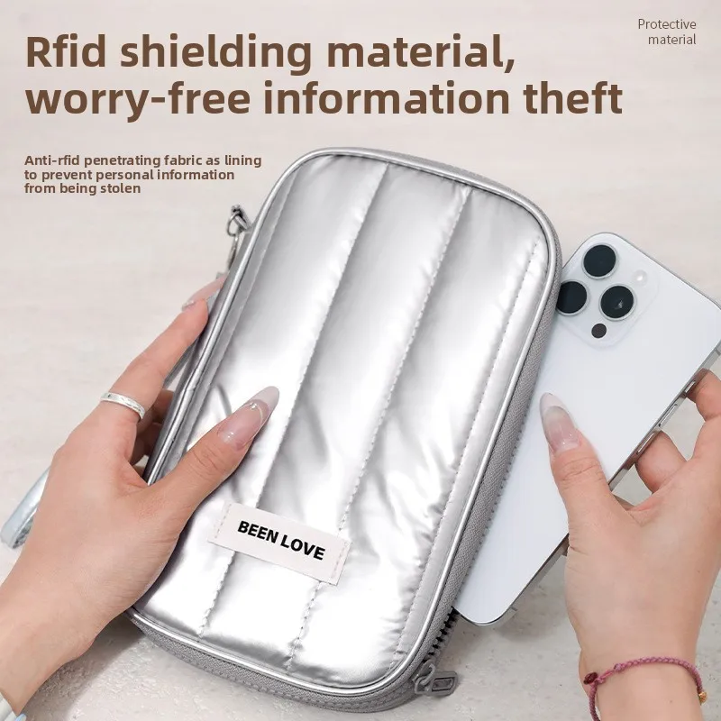 

Beilian anti-theft brush ID bag, overseas travel storage bag, multi-card passport bag, wholesale boarding portable card bag.