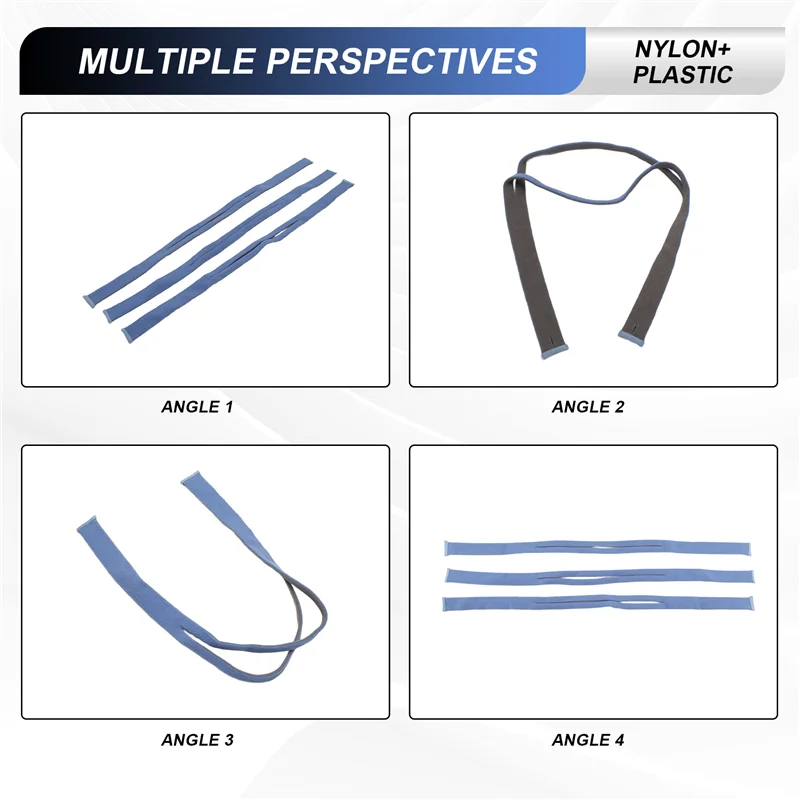 ABMF-Ersatz-Kopfbedeckung für Resmed Airfit P10 Nasenkissen CPAP-Maskenbänder mit verstellbaren Clips