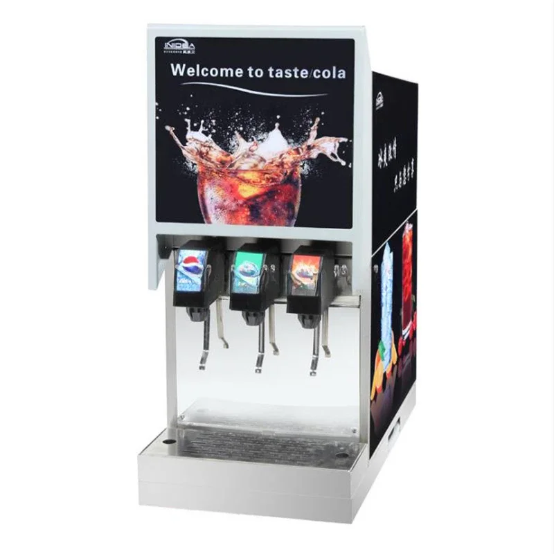 Máquina comercial de bebidas de acero inoxidable, dispensador de bebidas frías de 3 válvulas, completamente automático, dispensador de bebidas