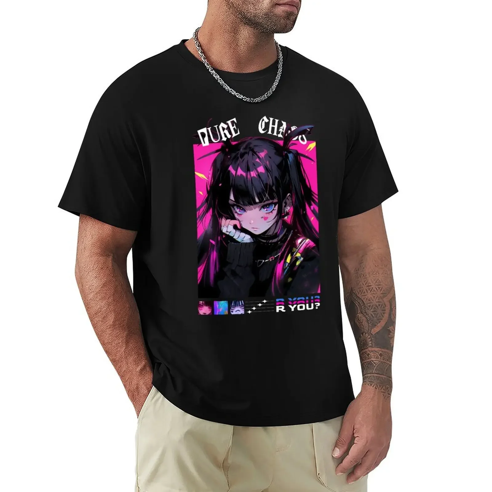 Pure Chaos Vol 5 Cute Anime Girl T-shirt Blouse sweat mens vintage t shirts