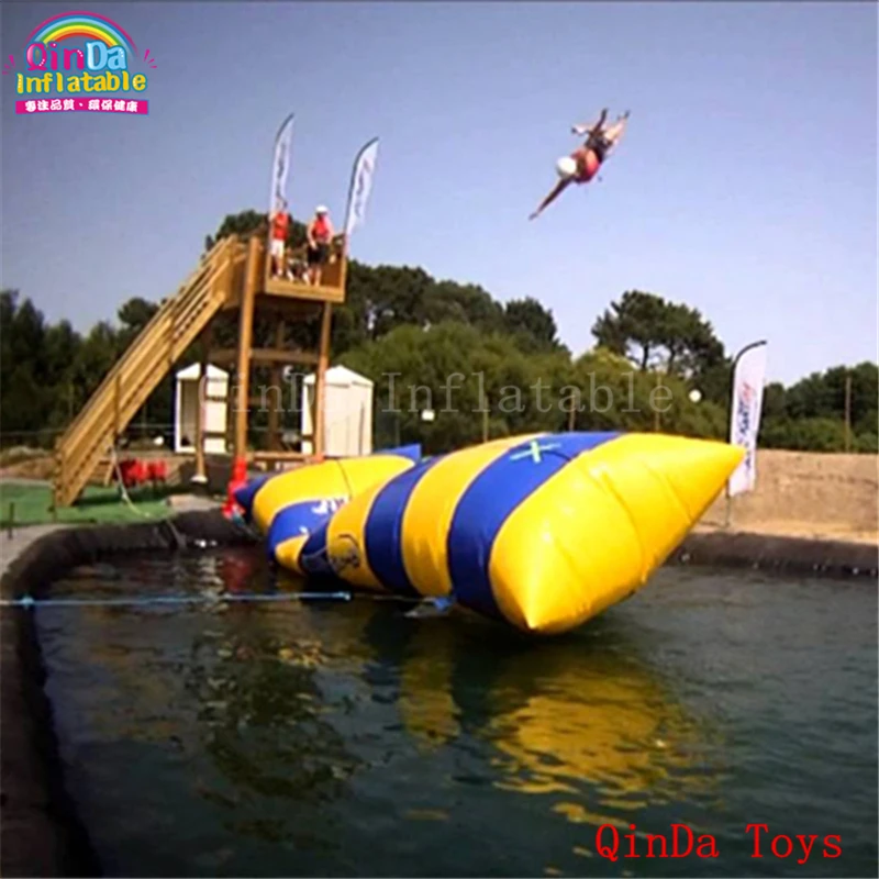 Hot Sale In Summer Inflatable Water Blob, 6M Long Inflatable Air Jumping Bag Include Free Air Pump