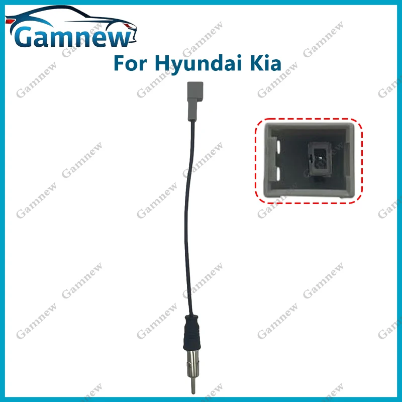 

Автомобильная стерео радиоантенна, стандартная вилка, адаптер, FM жгут проводов для Hyundai Kia, монтажный кабель послепродажного обслуживания