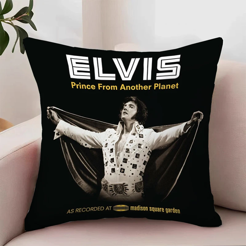 Decorative Pillow Cover 45x45 Cushions Covers E-Elvis Presley Cushion Cover 45*45 Aesthetic Room Decoration Home Decor Cases