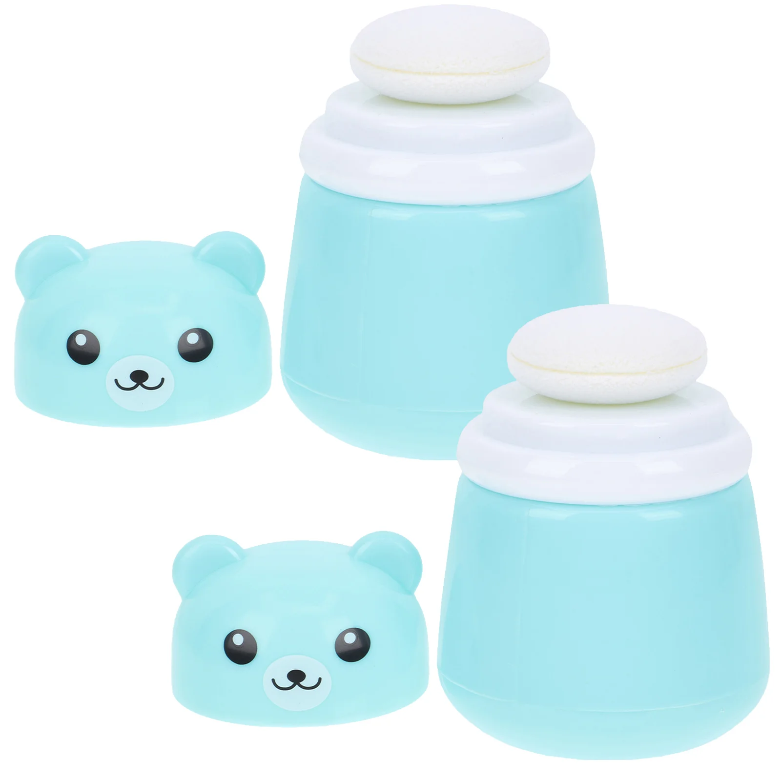 

Baby Powder Puff Container Talcum Case Loose Infant Storage Bottle Travel Size 100ml High Grade Sponge PP Easy