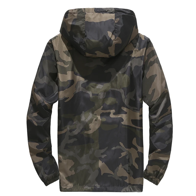 Moda Casual Giacca mimetica Cappotti Versione Qualità allentata Tessuto confortevole Pelle-amichevole Traspirante Versione nitida Indossare il lavaggio