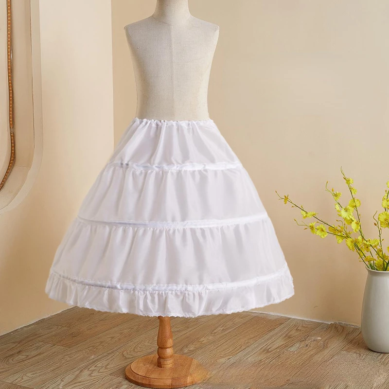 Lolita-vestido de princesa con diseño de hueso de pescado para niños, traje de novia ajustable, falda interior hinchada a juego de verano