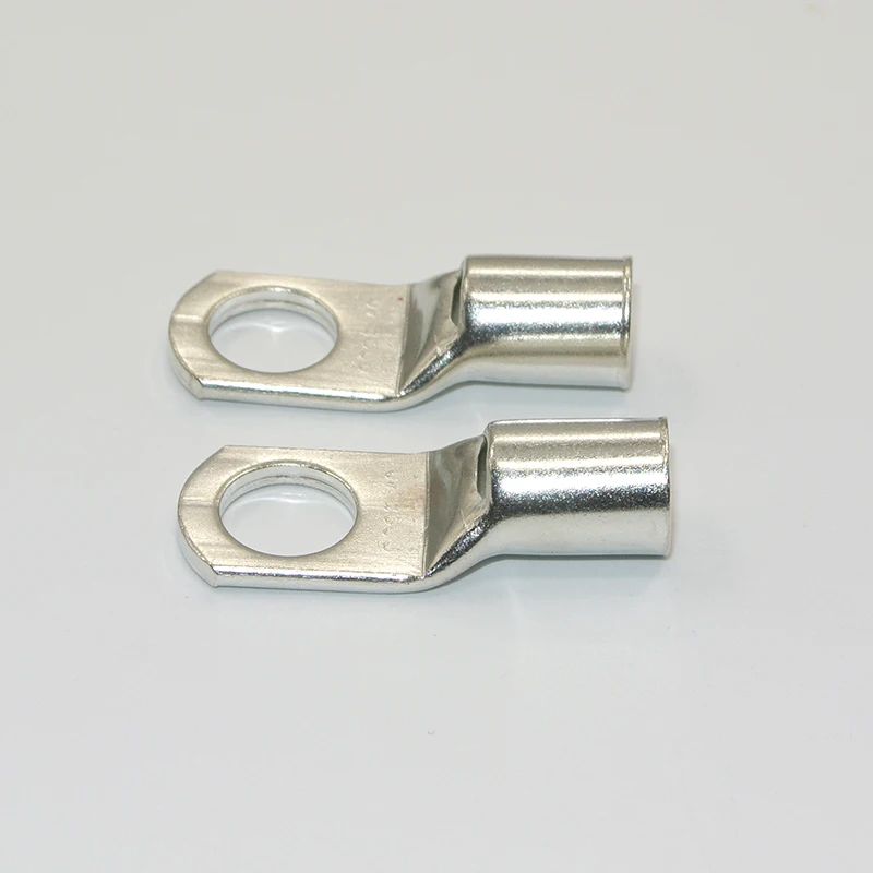 5/10/30/50PCS Bolt Hole Tinned Copper Cable Lugs Battery Terminals Set Wire Connector 4mm2 6mm 10/16/25mm 35/50mm 5mm 6mm 8mm - view 3