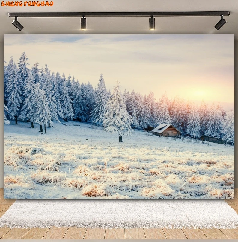 الشتاء الثلوج مشهد التصوير خلفية طبيعة الجبل المشهد عيد الميلاد شجرة صنوبر فلاش سلسلة خلفية الصورة استوديو الدعامة
