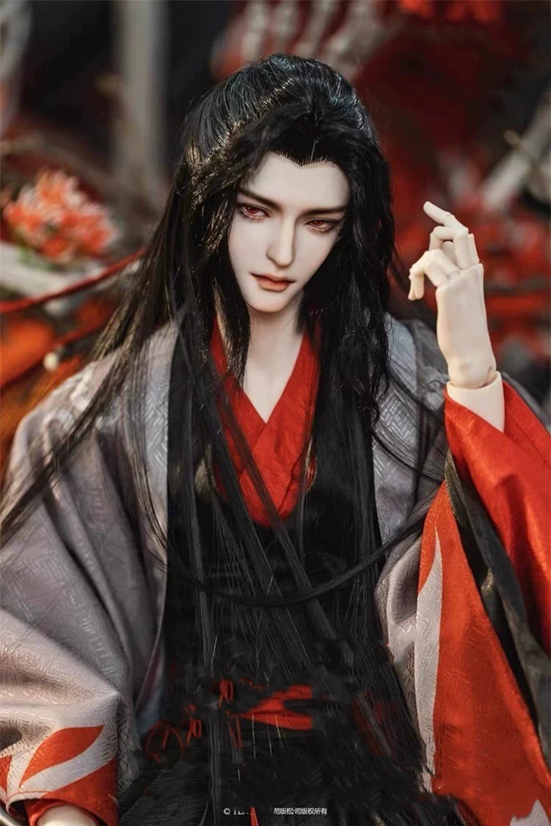 1/4 1/3 Scale BJD Wigs Ancient Costume Hanfu Vintage Long Hair Samurai Wig For MSD SD13 Girl ID72 Uncle Doll Accessories A2014