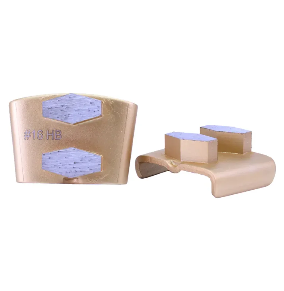 Segmentos forma hexagonal, Diamond Tooling para concreto moagem Terrazzo, Change Floor, 12 pcs