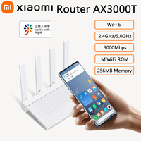 Original Xiaomi Router AX3000T 2.4G&5G WiFi 6 1.3GHz CPU 160MHz WAN LAN LED NFC Connection WiFi Repeater Extender Long Range