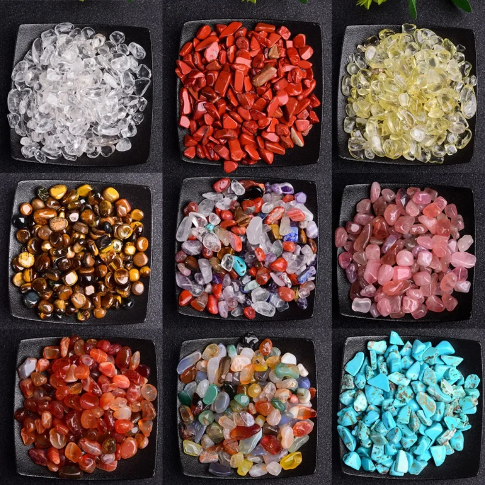 Natural Stone Agate Polished Gravel Reiki Healing Crystal Degauss Raw Quartz Specimen Minerals Aquarium Home Decoration