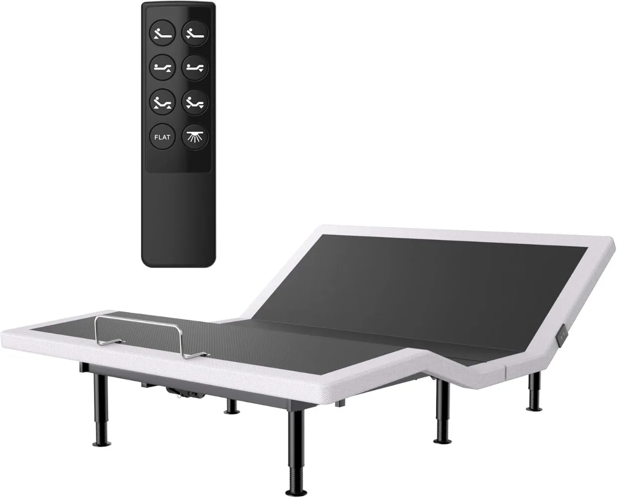 Electric Full Size Adjustable Bed Frame with Wireless Remote, USB, Head & Foot Incline, Underbed Lighting, Heavy Duty