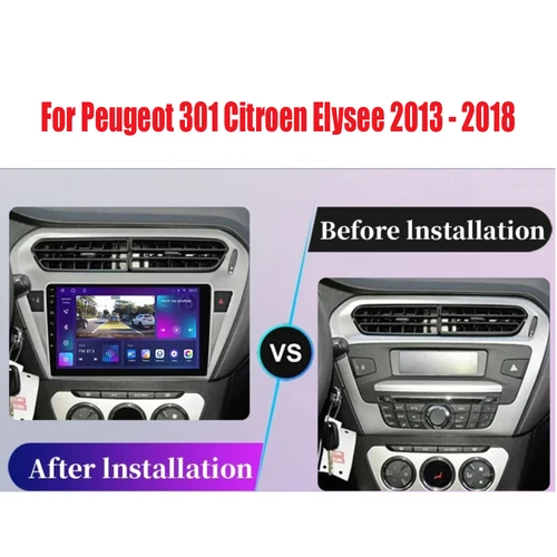 Imagen 2 del producto Android 15 Radio del coche para Peugeot 301 Citroen Elysee 2013 2014 2015 2016 2017 2018 reproductor Multimedia estéreo Carplay 2din Audio BT