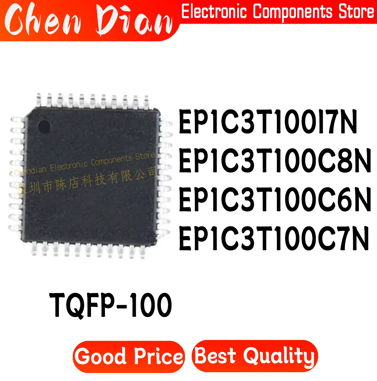 

EP1C3T100I7N EP1C3T100C8N EP1C3T100C6N EP1C3T100C7N Package: TQFP-100 New Original Genuine