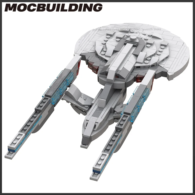 Space Series USS Enterprise Bundle MOC Building Blocks Science Creative Toys DIY Technology Bricks Xmas Gifts By Hyphencubed