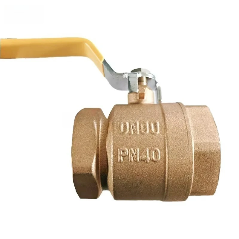 OEM/ODM الثقيلة ارتفاع تدفق الضغط مقبض طويل 600 Wog PN40 كبير كامل تتحمل ميناء صمام كروي نحاسي