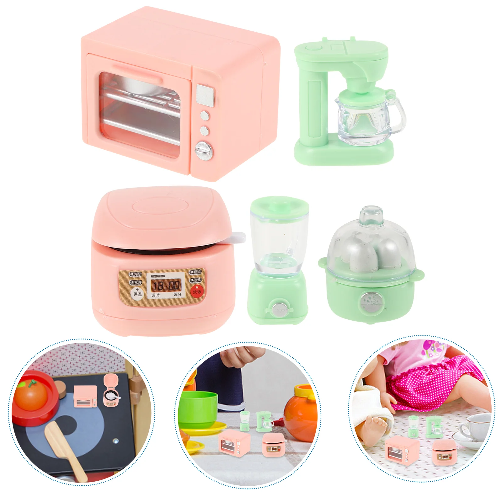 Dollhouse Miniature Kitchen Tools Accessories Decorate 430X300X300CM Playhouse Kids Toys Miniatures Pretend Child