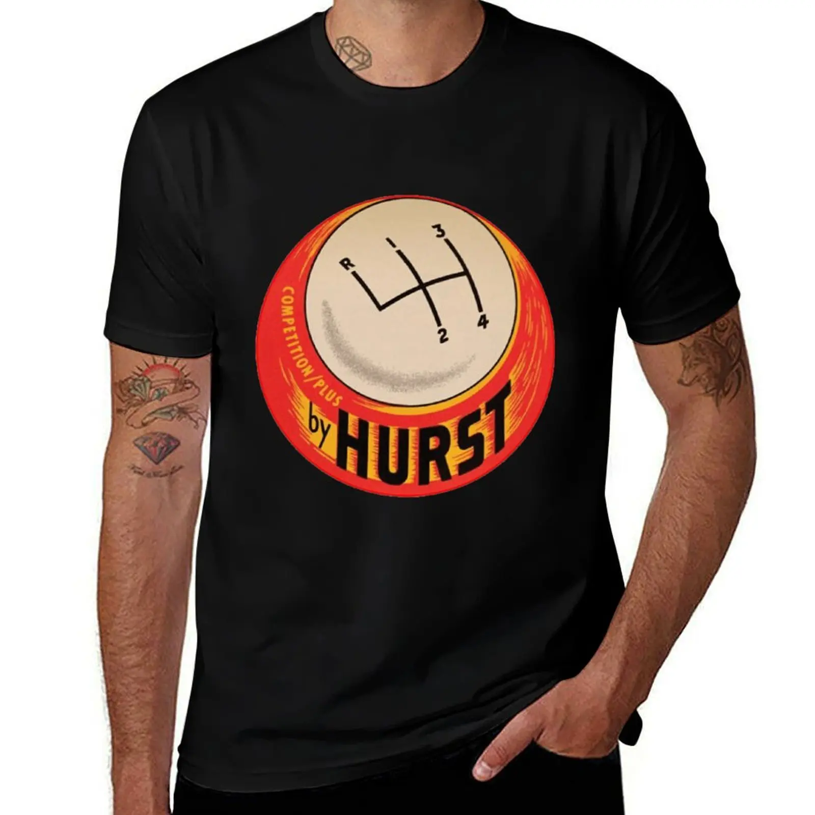 Vintage Hurst Shift Knob Essential . T-Shirt Basic Crew Neck Short Sleeve Top T-Shirt