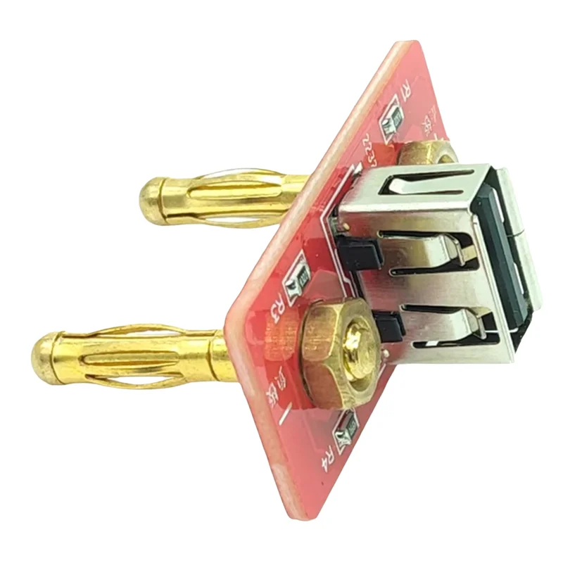 

AB41-Banana Plug DC Power Supply Mobile Phone Charging Current Tester USB 5V Output Plug Phone Charging Current Testing Tool