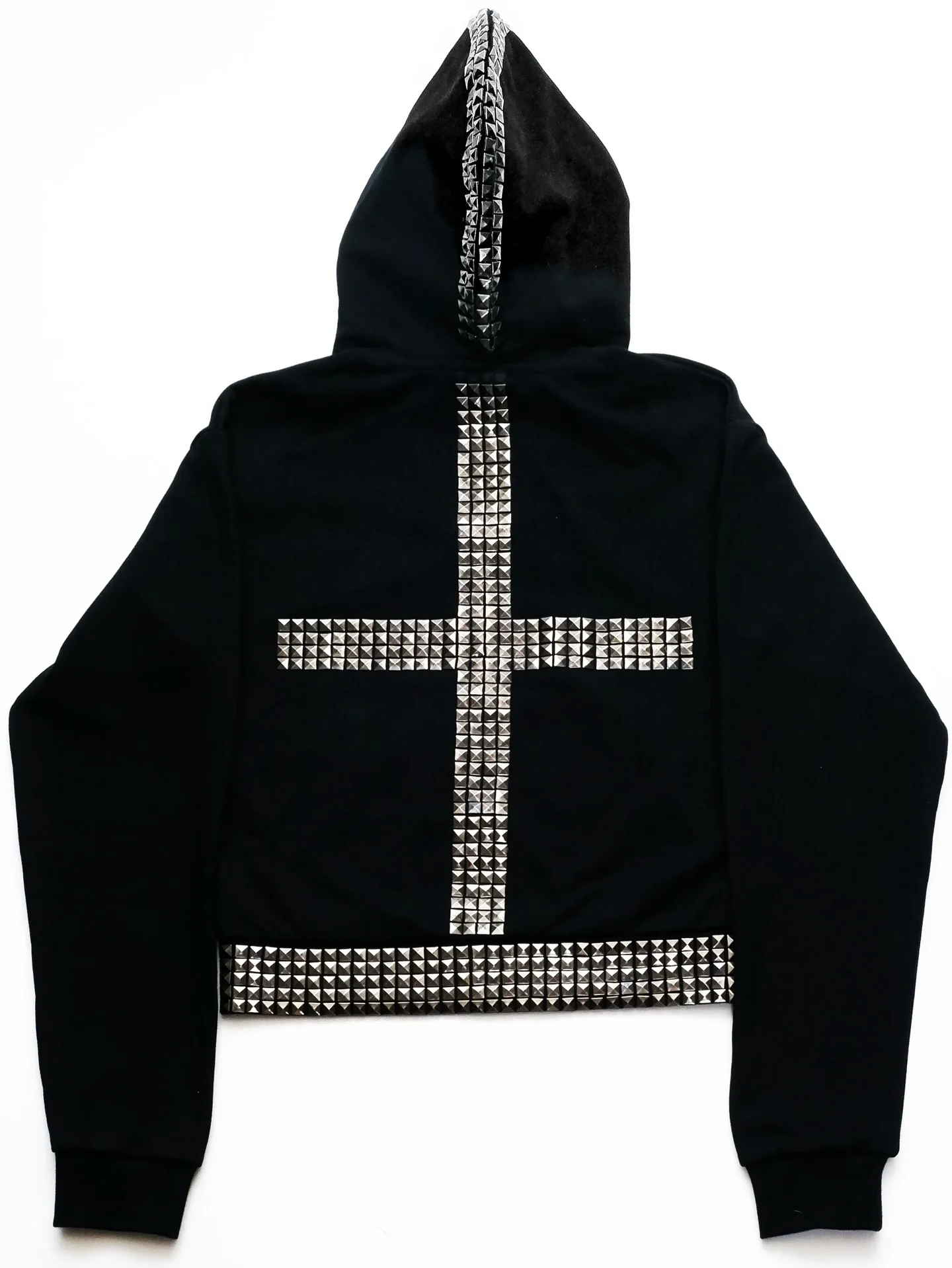 2025, neuer Y2K-Kreuz, Heißprägung, Modetrend, Strickjacke, Kapuzenpullover, Unisex, personalisierter Punk-Hoodie