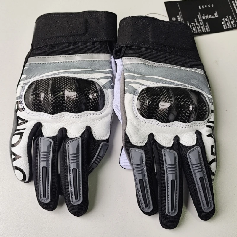 

Motorcycle Gloves Men Women Cowhide Racing Breathable Motorcross Gloves Hard Knuckle Touch screen Gloves Guantes Moto Gloves