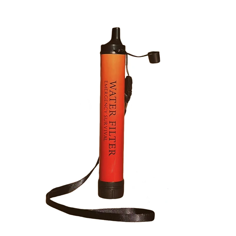 Purificador de água ao ar livre acampamento caminhadas vida de emergência purificador portátil filtro de água adequado para fluxos, lagos acampamento ao ar livre