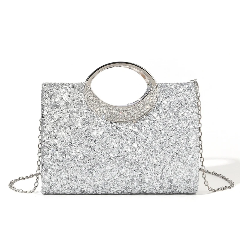 

340D Women's Shoulder Bag Sequins Glitter Clutches Purses Evening Handbags Crossbody Bags for Evening Wedding Party Prom