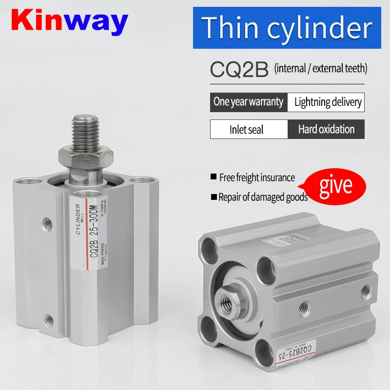 pneumatic ACQ thin cylinder CQ2B/20/32/12*16*40-10X25*35X60X50X75 internal thread