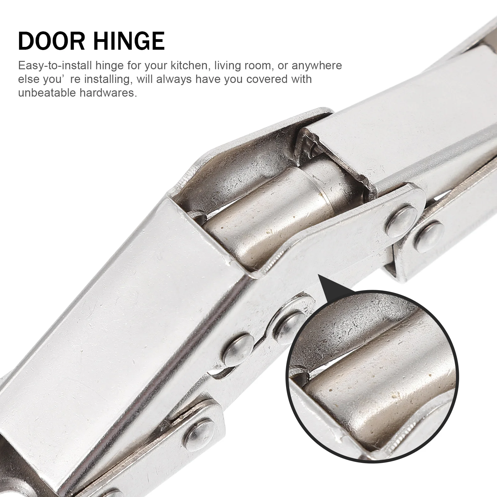 

4Pcs Folding Door Hinges Smooth Bearing Metal Cabinet Hinges Durable Home Furniture Hardware Door Hinge Cabinet Hinge