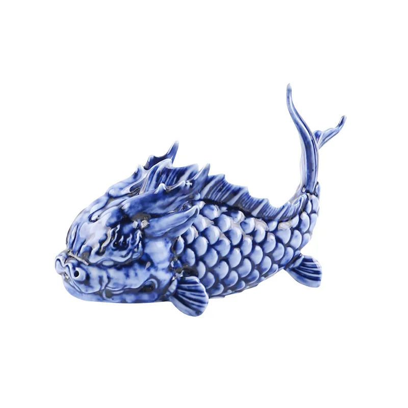 

Ceramic tea pet fish dragon ornament tea set ornament fish tank boutique landscaping mountains and seas