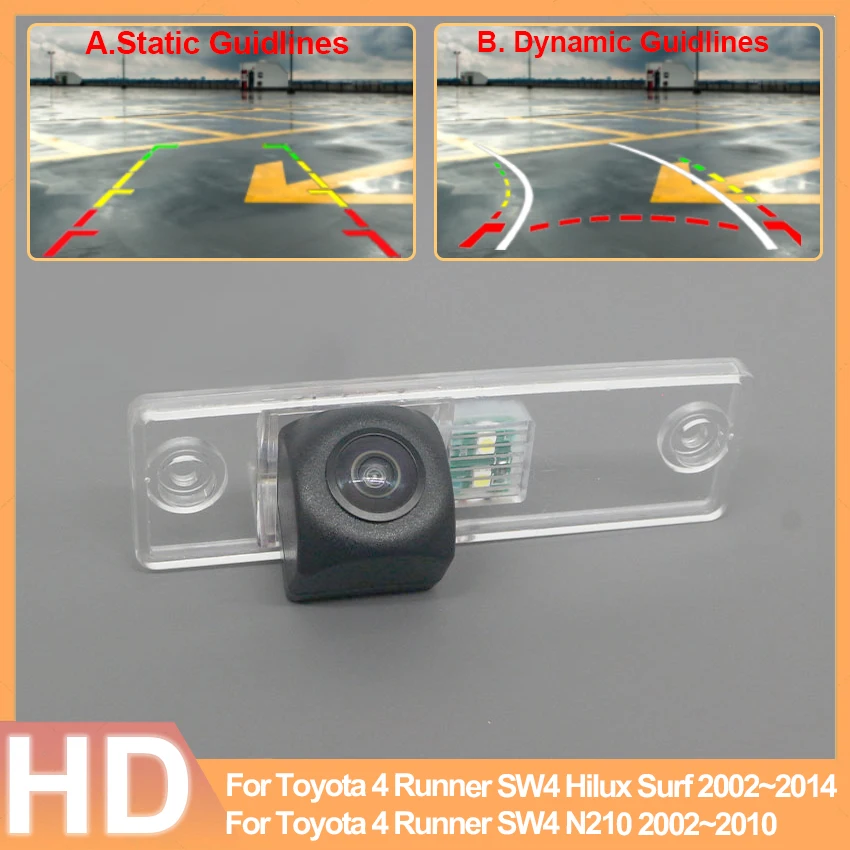 Rear Camera For Toyota 4 Runner SW4 Hilux Surf N210 2002~2013 2014 HD Night Vision CCD rear view camera license plate camera