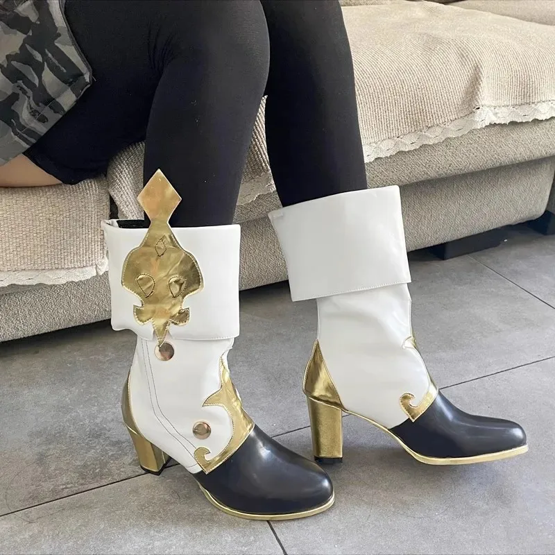 كوسبلاي أنيمي 2023 لعبة جديدة جينشين إمباكت كلوريند جينشين أحذية كوسبلاي أحذية شعر مستعار فونتين لعب الأدوار كرنفال الهالوين Wo 72th #1