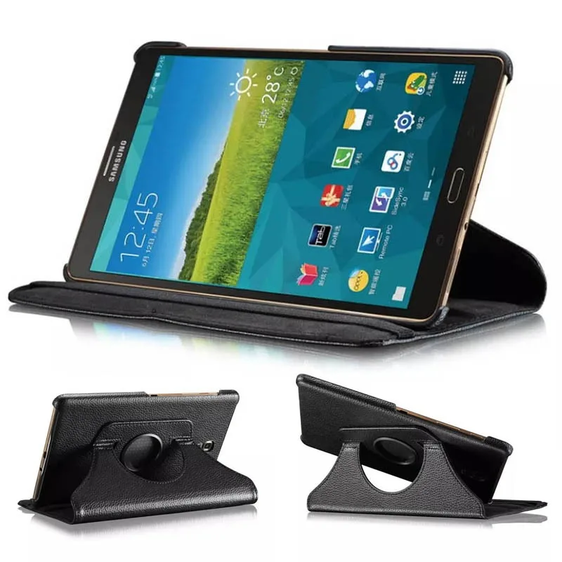 

Подходит для Samsung Galaxy Tab S 8,4 T700 T705, кожаный чехол для планшета, вращающийся защитный чехол