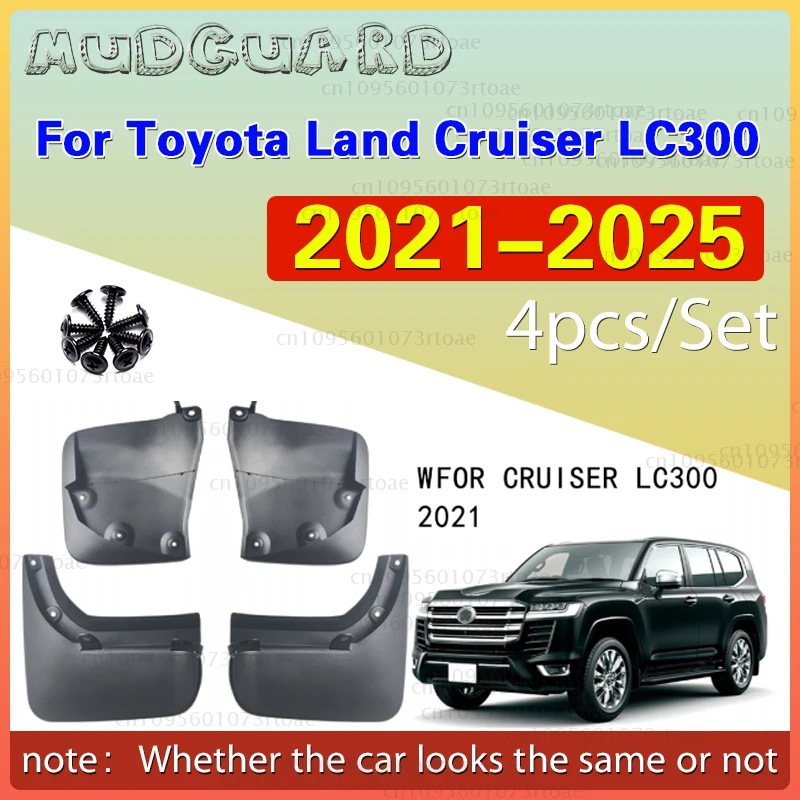 

Car Mudguard For Toyota Land Cruiser Lc300 2022 2023 2024 Fender Mud Flap Splash Guards Plastic Auto Part Protection Accessories