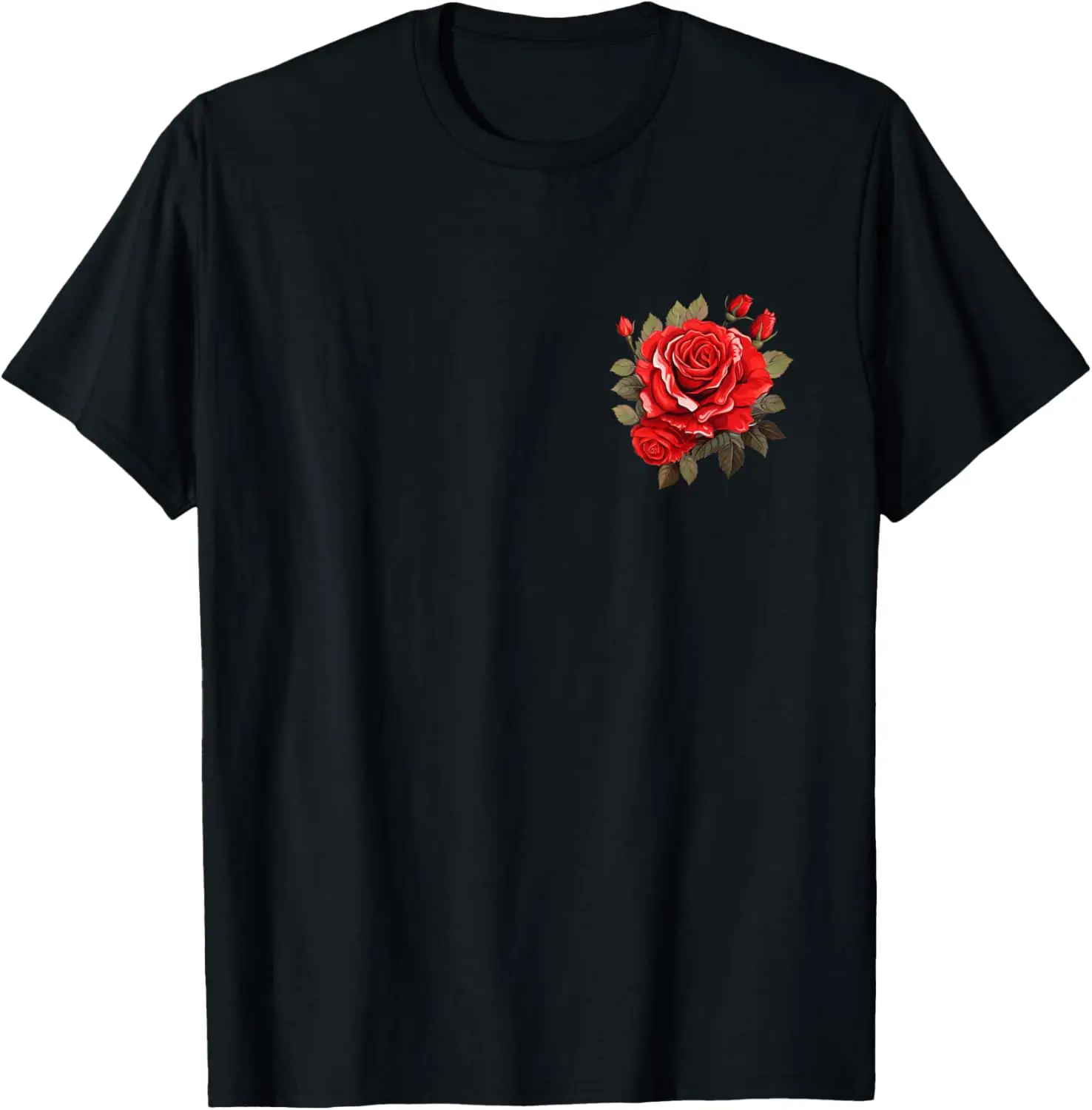 

Red Rose Graphic T-Shirt