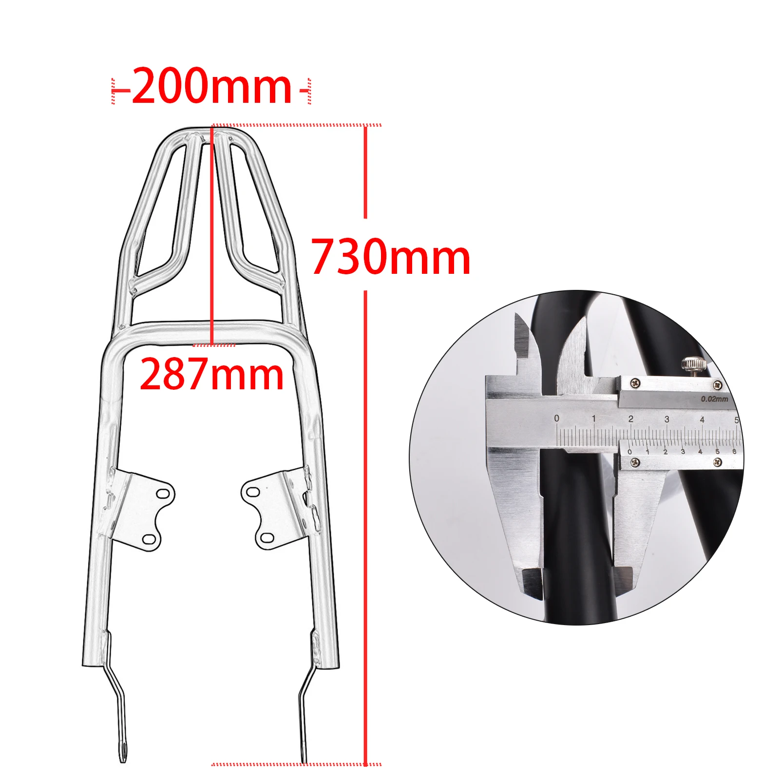 ل انتصار سرعة التوأم 900 2016-2023 الرف الخلفي حقيبة حامل الحقائب دعم الرف دراجة نارية جزء الملحقات ﻿