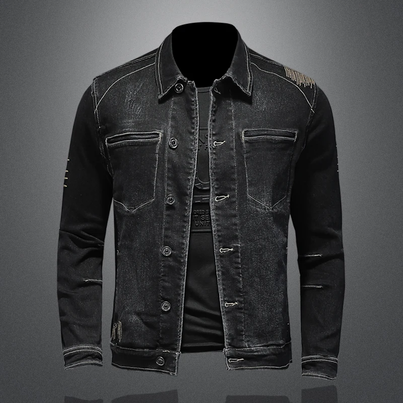 

The Main Promotion of New Explosive Personality All Casual Style Embroidered Jacket Handsome and Comfortable Men's Clothing