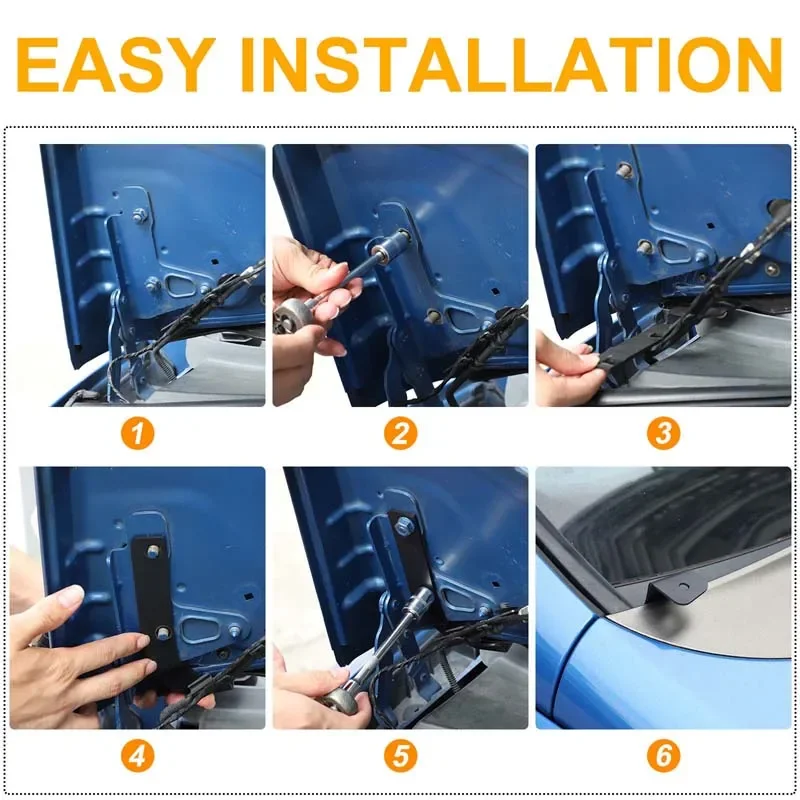 

2PCS Carbon Steel Black Car Hood Searchlight LED Holder Mount For Seat Leon MK2 1P 2008-2012 Spotlight Bracket Car Accessories