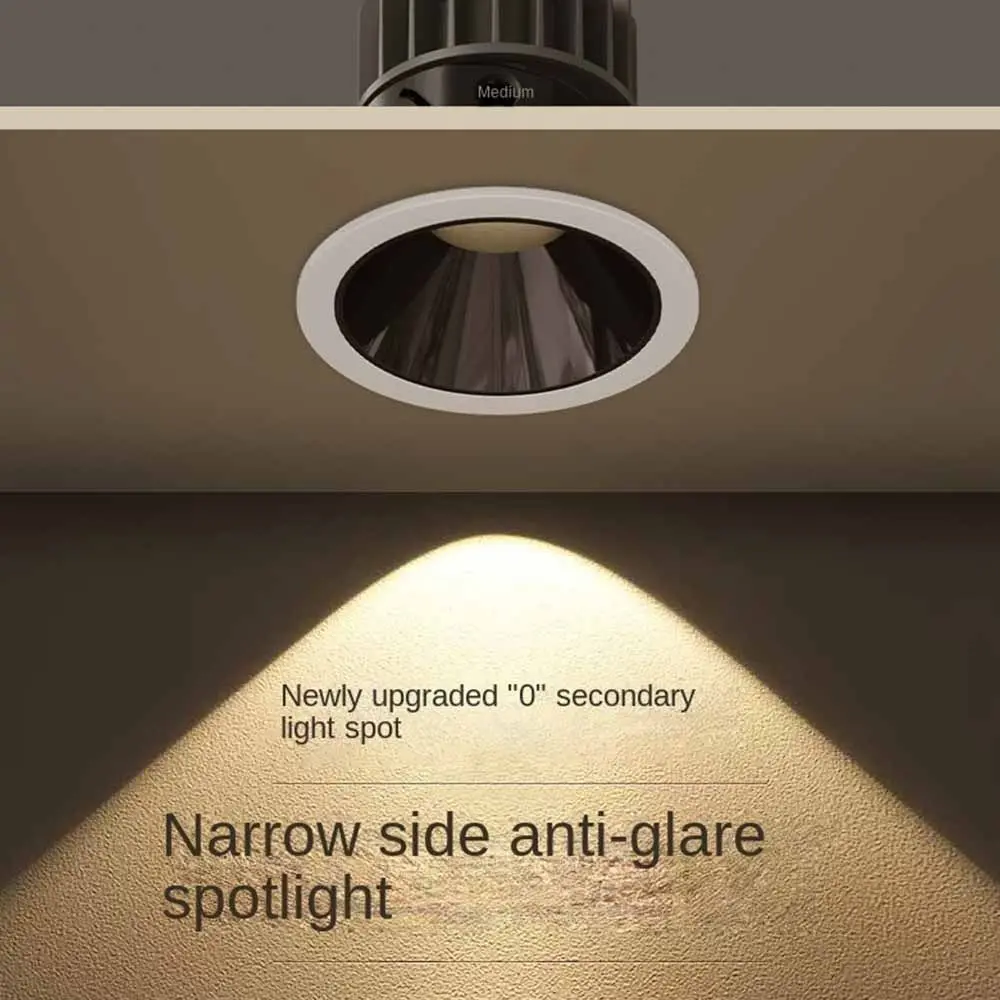 Durable Recessed LED Downlight Round Energy Saving Down Lights 7W 10W 12W Spot Light Ceiling Lamp Indoor