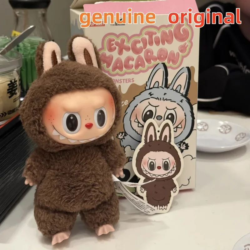 Nowa oryginalna figurka akcji Monster Labubu Heartbeat Macarons Blind Box Cute Doll V1 Mystery Box Cute Toy Suprised Labubu Gift