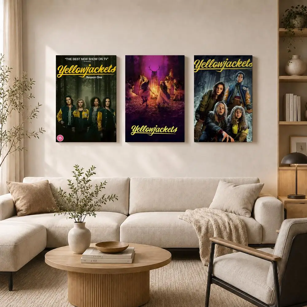 Yellowjackets TV Framed Wall Painting HD Inner Frame Canvas Poster Bedroom Room Hallway Wall Art Decor