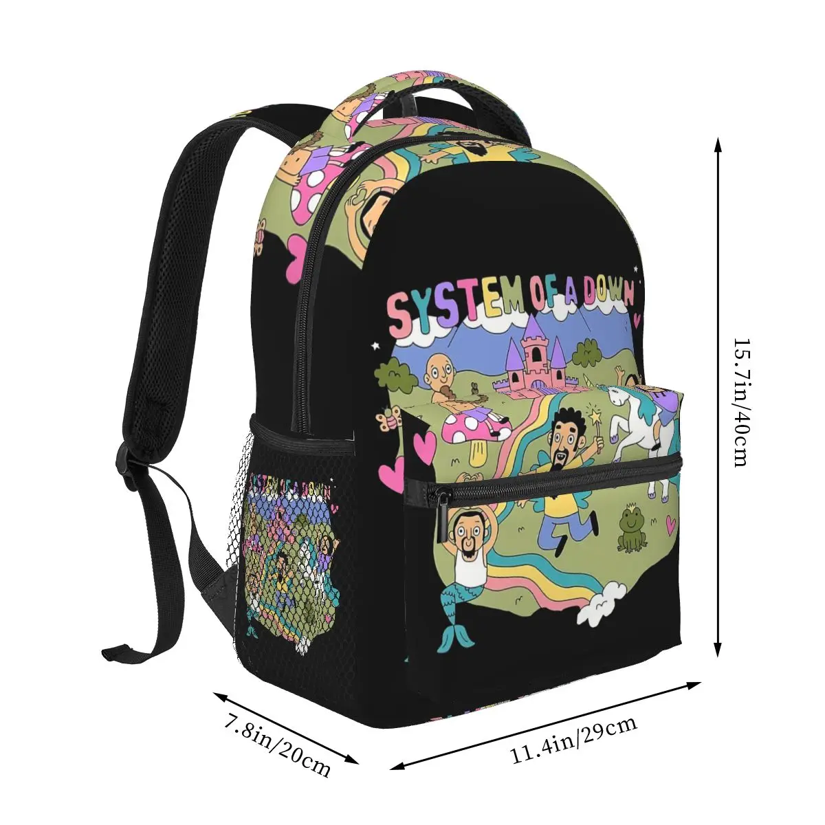 System Of A Down Backpack Student Boys Girls BookBag Kids School Bag Computer Shoulder Bags for Men Women