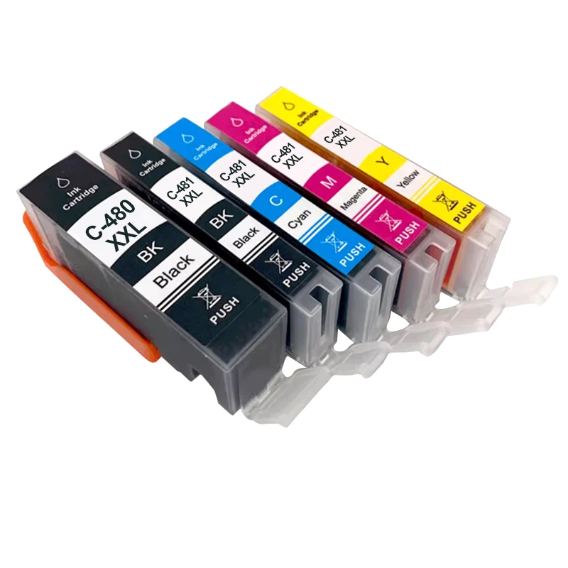 1/2/3/4set compatible for canon 480 481 PGI-480 CLI-481 ink cartridge TS6140 TR7540 TR8540 TS704 TS6340 TS8340 TS8140 TS9140