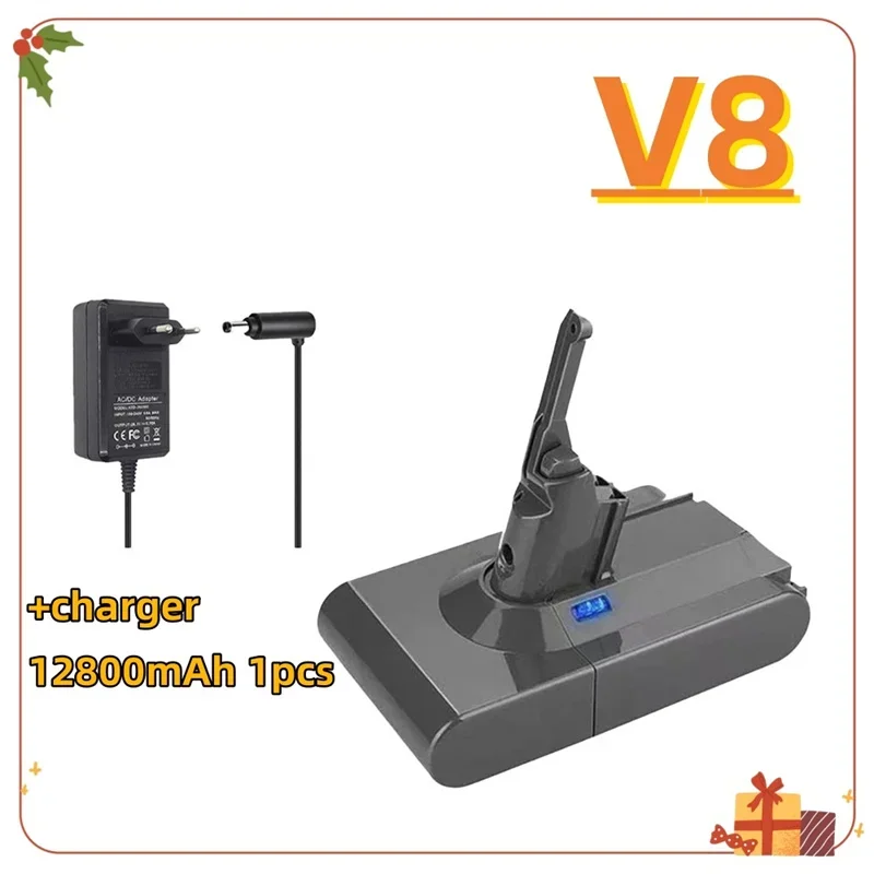 Factory direct sale: 21.6V 12800mAh replacement battery for Dyson V8 cordless vacuum cleaner, handheld vacuum cleaner battery