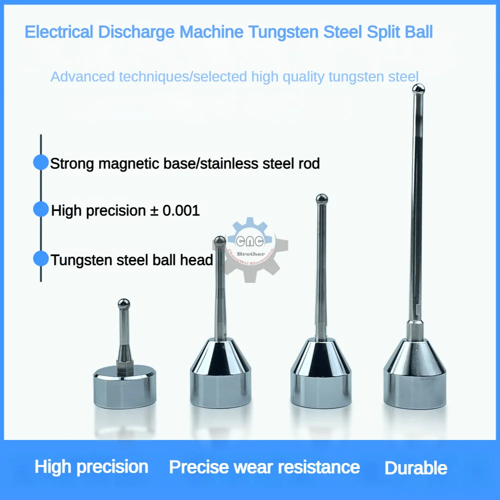 EDM Zero Touch Point Sensor Gauge Compatible Locating Touch Probe Locating Ball Magnetic Probe Centering Device For EDM Machine